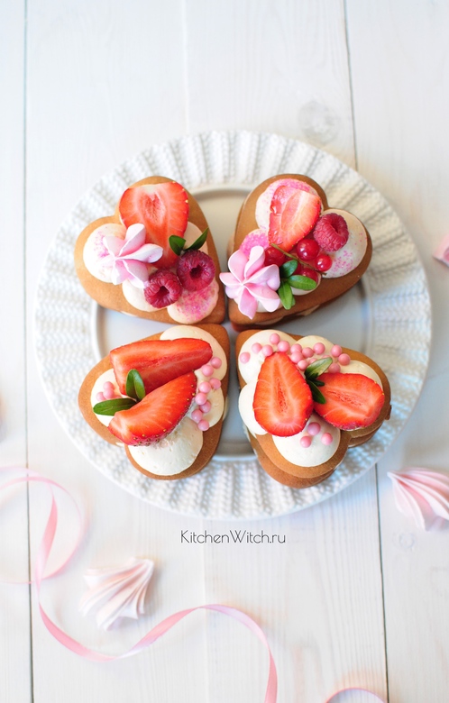 Пирожные-сердечки