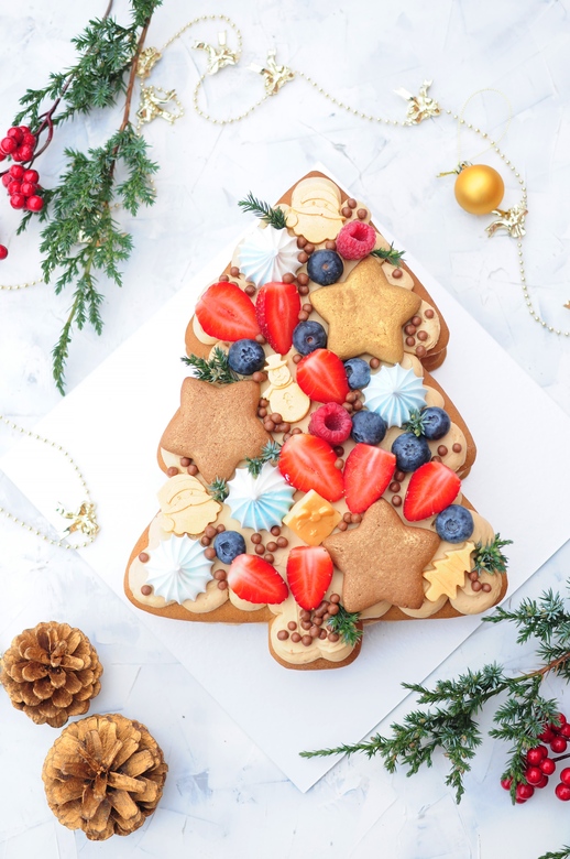 Новогодний медовик - ёлочка