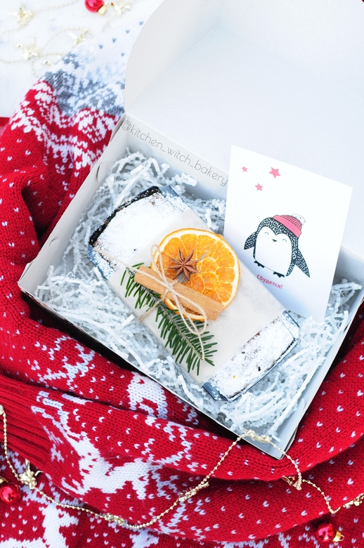 Рождественский кекс Данди с цукатами и орехами (без глазури)