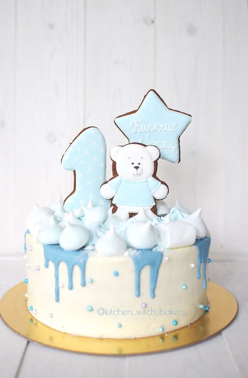 детский торт, торт с пряниками, торт с мишкой, торт на годовасие, торт со звездой, торт на годик, торт на год, торт для мальчика, торт для девочки